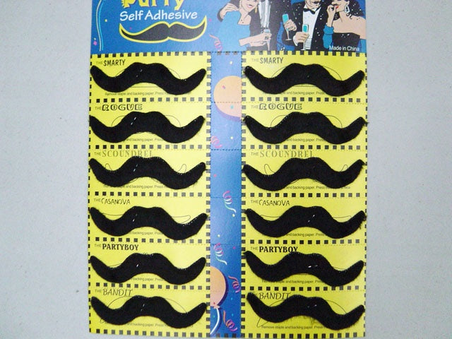 MUSTACHE 12 PACK BLACK