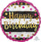Holographic Foil 18" Pink and Gold Birthday