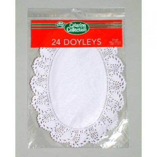 Doyleys White Oval 10.5" X 14"