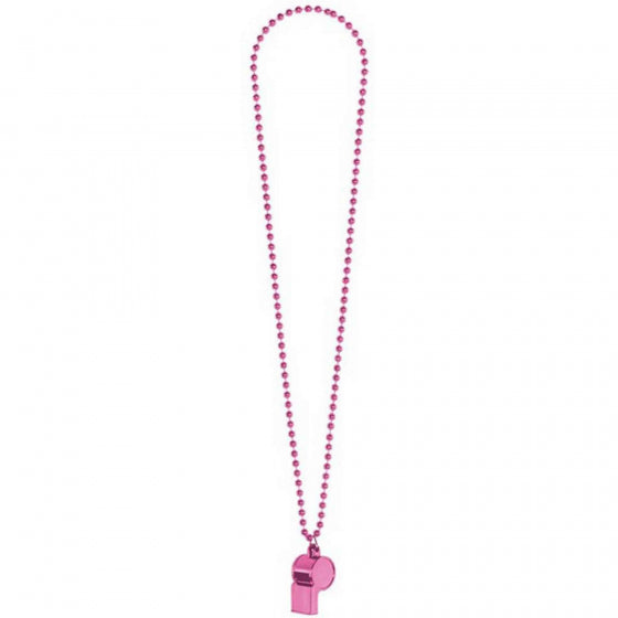 Pink Necklace Whistle