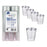 Silver Trim Plastic Shot Glass 30ml Box50