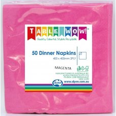 Dinner Napkin Pack 50 - Magenta