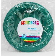 Plastic Bowl 25 Pack - Green