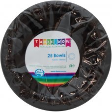 Plastic Bowl 25 Pack - Black