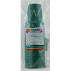 Plastic Cups 25 Pack - Green