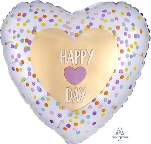 Foil Balloon 18" Satin Infused Heart Day