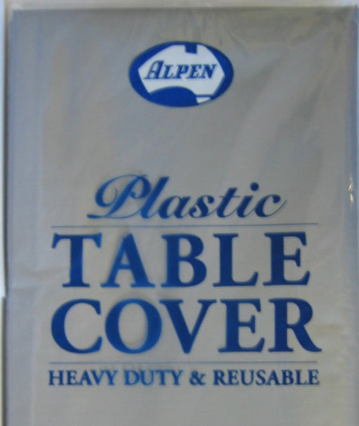 Plastic Table Cover Round - Silver