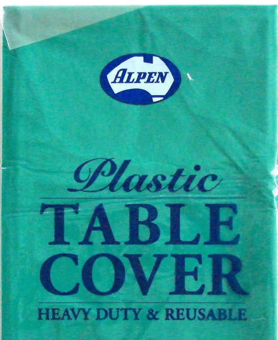 Plastic Table Cover Round - Teal