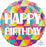 Foil 18" Colourful Triangles Birthday