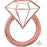 Foil Super Shape 30" (76cm)Blush Diamond Wedding Ring