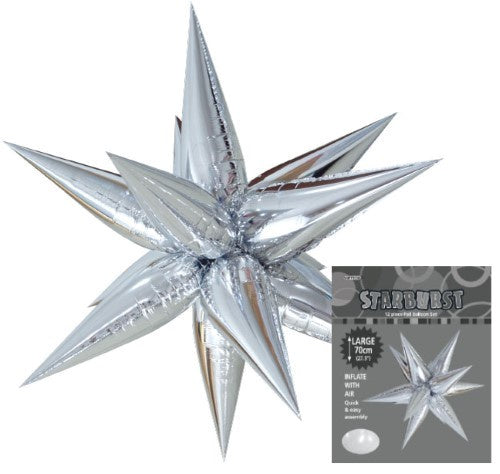Glitz Starburst - Silver 70Cm