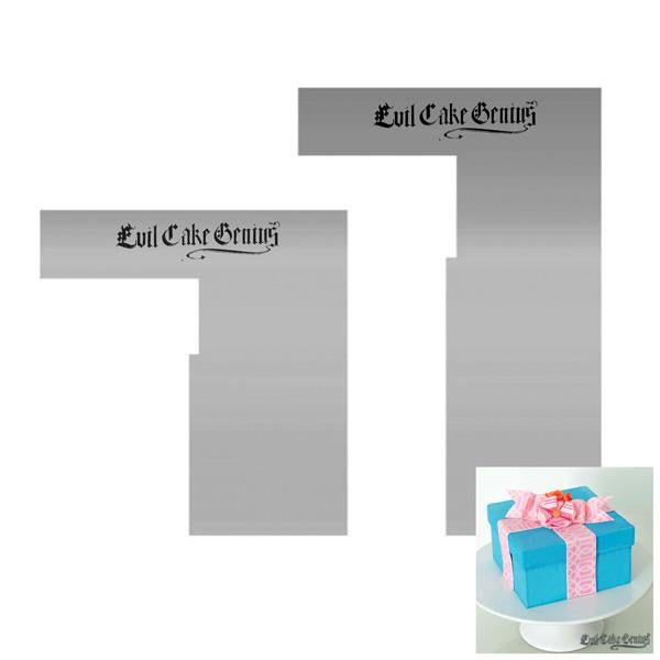 Evil Cake Genius | Gift Box Contour Combs | Set Of 2 A 4 Inch & 6 Inch