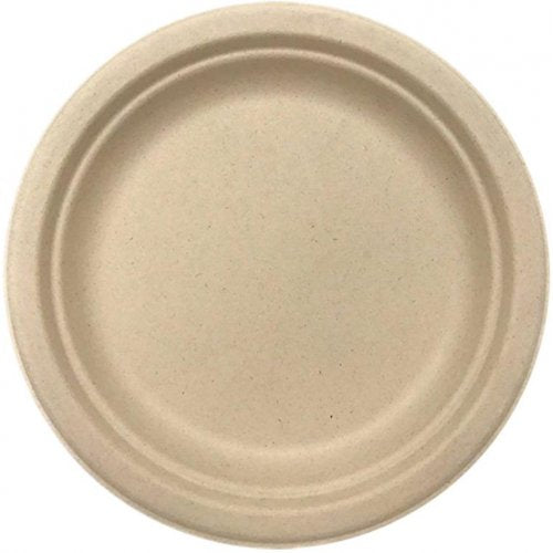 Sugarcane Dinner Plates 230mm Natural Pack of 10