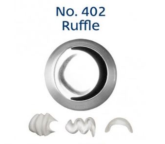 No. 402 Ruffle Medium Stainless Steel Piping Tip