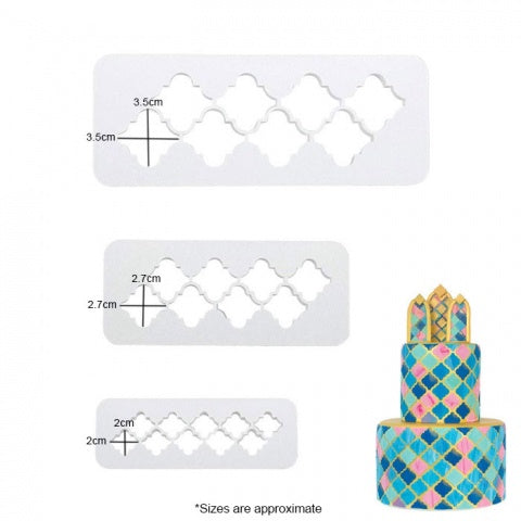 Moroccan Pattern | Impression Cutter Set | 3 Pieces