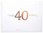 Happy 40th Birthday Rose Gold Guest Book