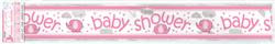 BANNER BABY SHOWER PINK ELEPHANTS