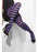 Purple & Black Striped Opaque Tights