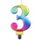 Number Candle Jumbo Rainbow