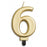 Number Candle Jumbo Gold