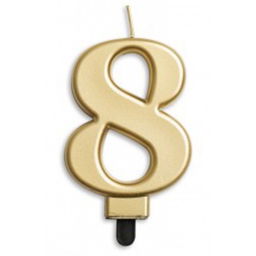 Number Candle Jumbo Gold