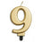 Number Candle Jumbo Gold