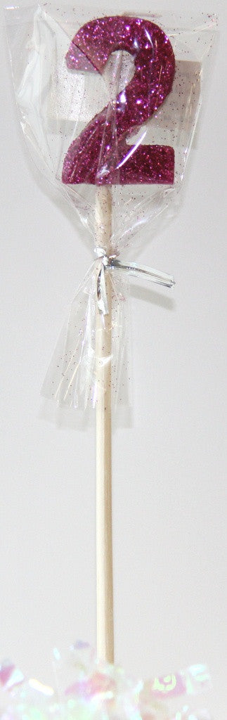 Candle Pink Glitter Large - 2