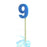 Candle Blue Glitter Large - 9