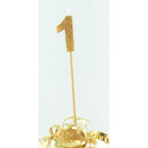 Candle Gold Glitter Large - 1
