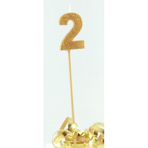 Candle Gold Glitter Large - 2