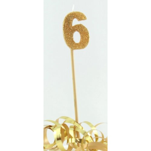 Candle Gold Glitter Large - 6