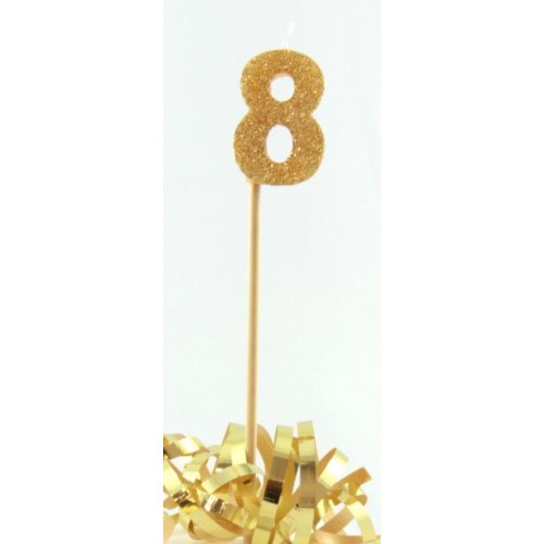 Candle Gold Glitter Large - 8