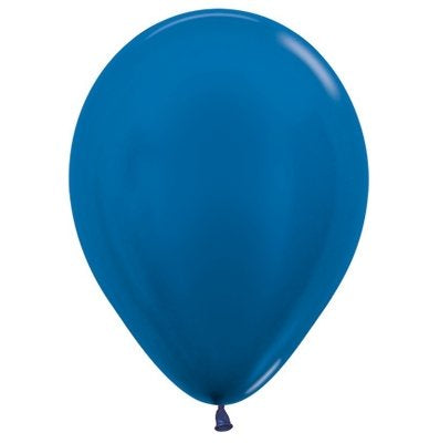 Sempertex Metallic Royal Blue 30Cm Balloons Bag Of 100