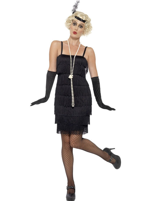 Flapper Costume Short Black