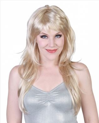Taylor Long Layered Blonde with Fringe Wig