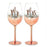 Assorted Enagaged/Mr & Mrs Ombre Rose Gold Wine Glasses