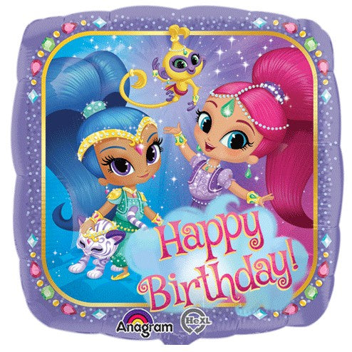 Shimmer & Shine Happy Birthday 18" Foil Balloon