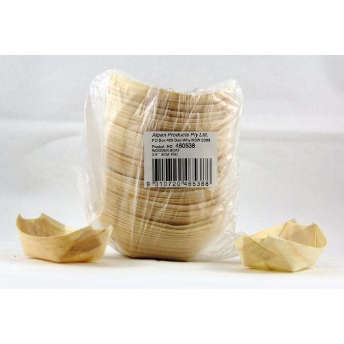 Wooden Boat 2.5"/6cm Pack Of 50