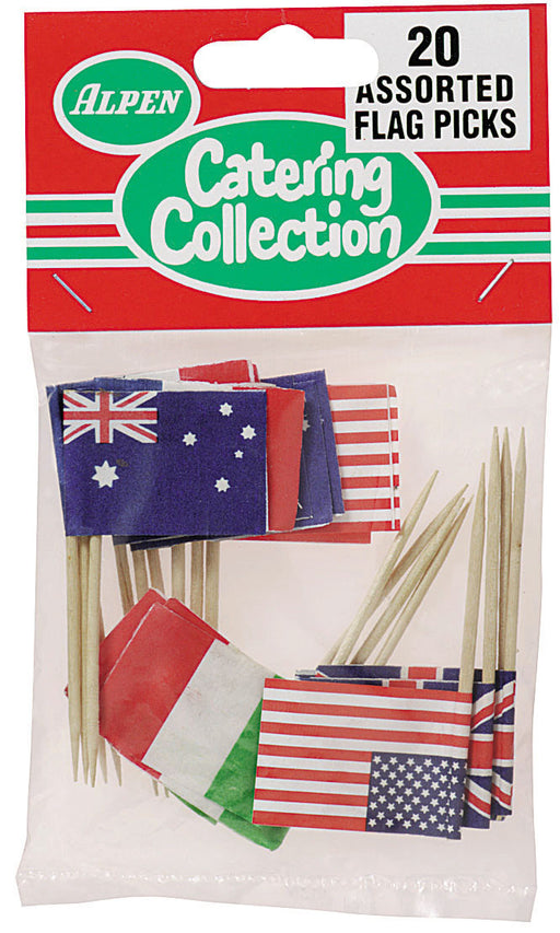 Flag Picks Assorted Countries 20 Pack