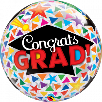 Bubble 22" Congratulations Grad Caps & Triangles