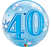40 Blue Starburst Sparkle Bubble Balloon 55cm
