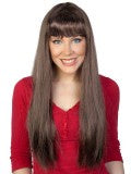 Jessica Brown with Fringe Wig