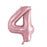 Light Pink Mega Foil 34''  Number