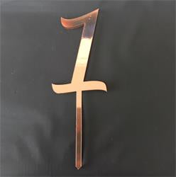Cake Topper Rose Gold - Number 1