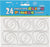 24 Clear Tablecover Clips