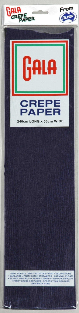 Crepe Gala Navy Blue 240x50cm