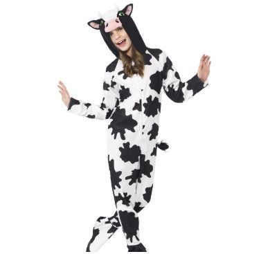All in One with Hood Cow Costume Size 4-6