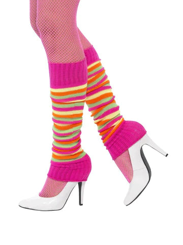 Leg warmers Neon Striped