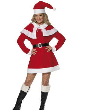 Miss Santa Fleece Adult Costume