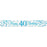 Sparkling Fizz Blue & Silver Banner 2.7m